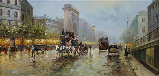 Sebastian Paris street scene 30 x 60cm